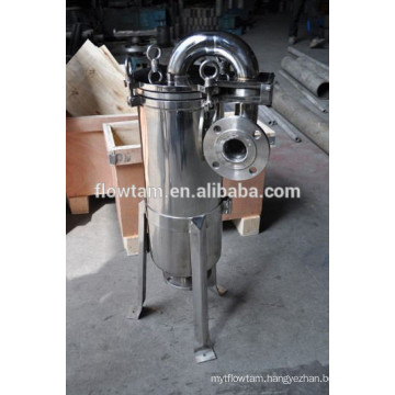 flanged stainless steel bag filter housing